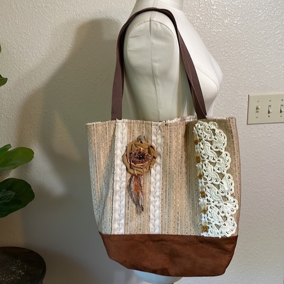 HAND Made vintage style tote - Picture 1 of 10